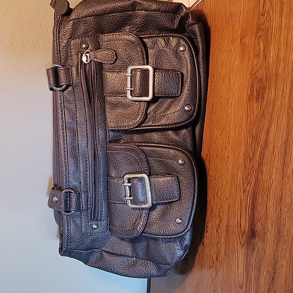 Boho hippie chic black bag